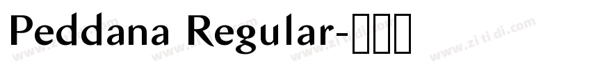 Peddana Regular字体转换 Peddana Regular字体转换